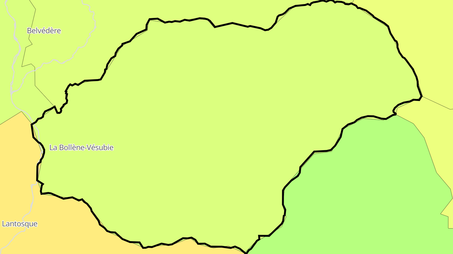 Carte des prix de l'immobilier La Bollène-Vésubie