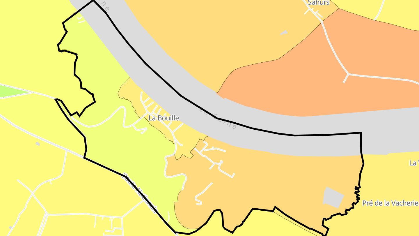Carte des prix de l'immobilier La Bouille