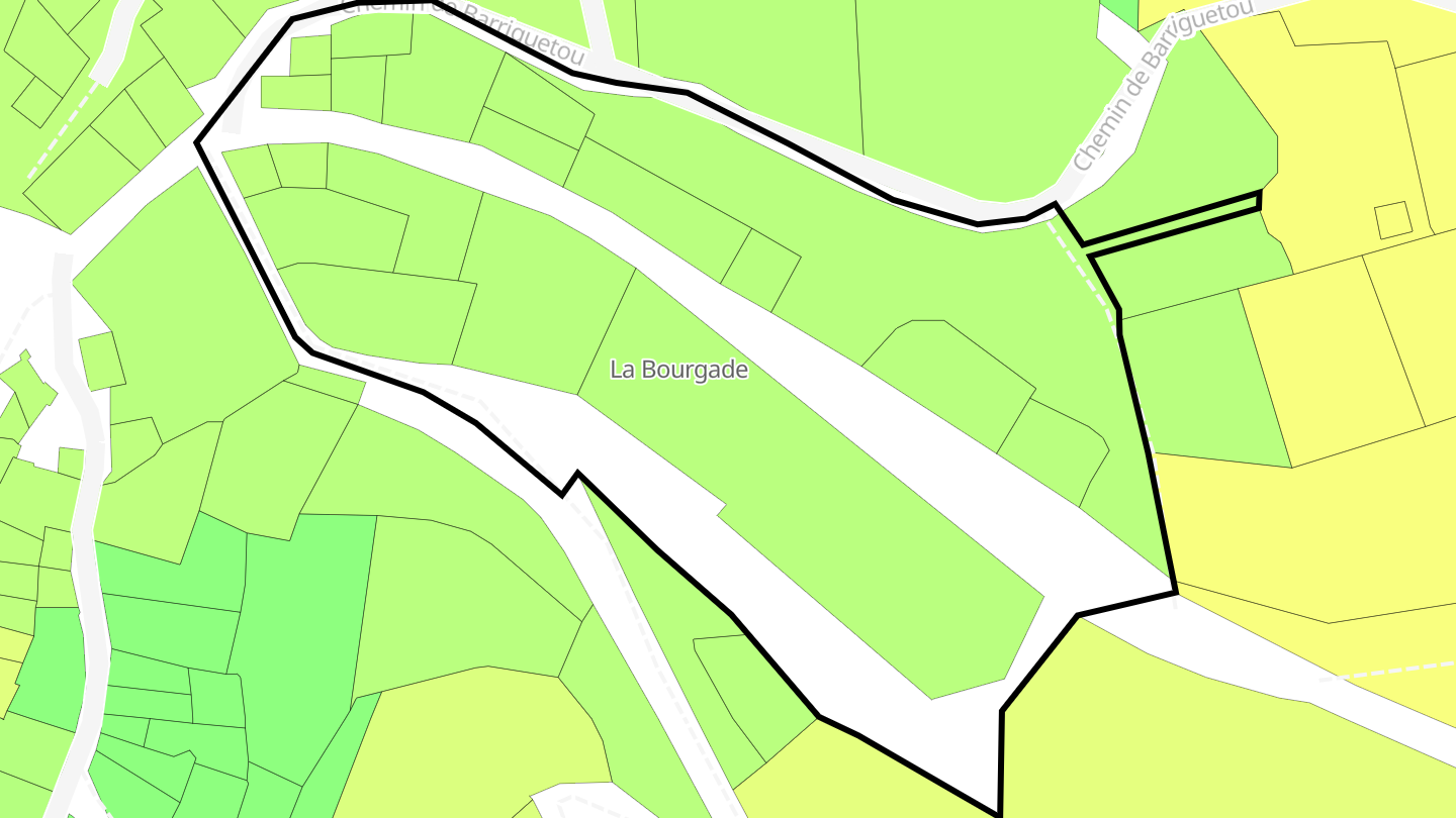 Carte des prix de l'immobilier La Bourgade