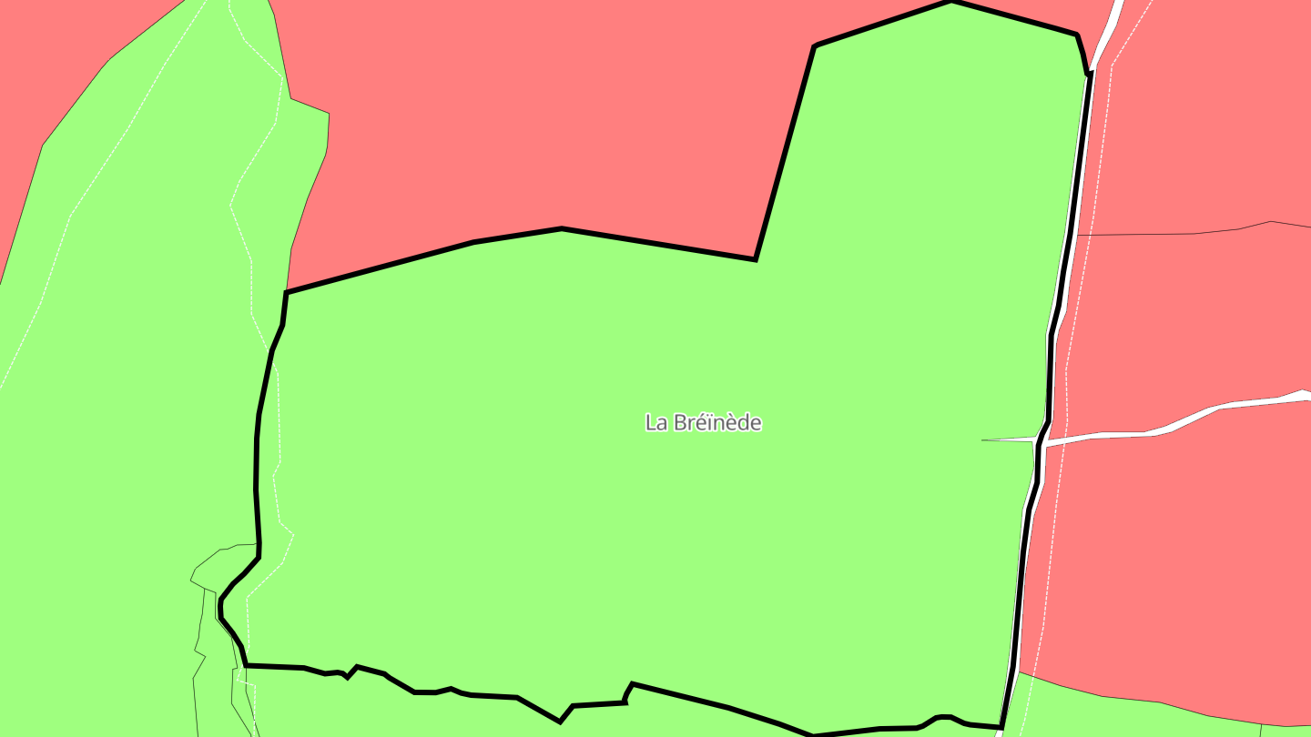 Carte des prix de l'immobilier La Bréïnède