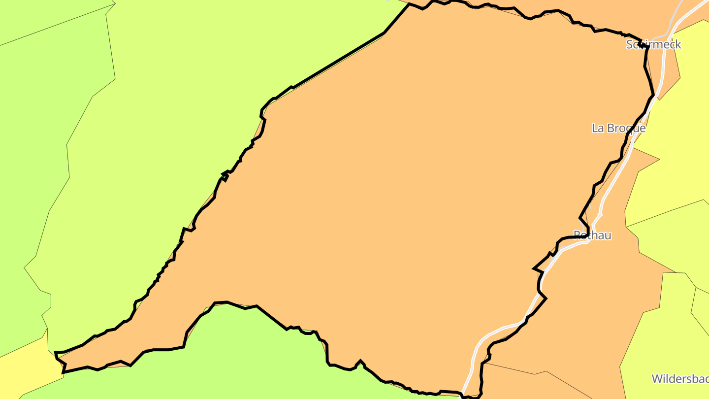 Carte des prix de l'immobilier La Broque