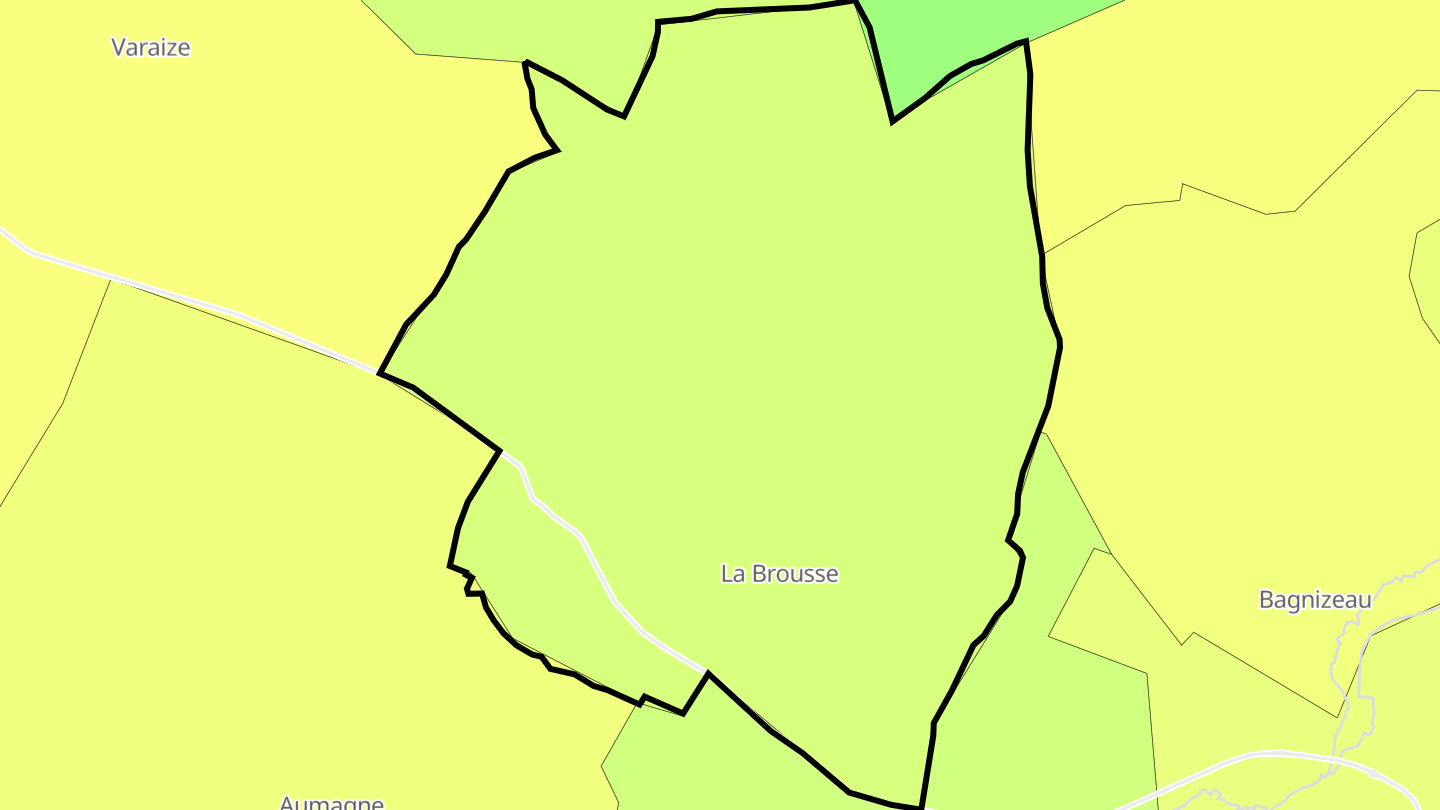Carte des prix de l'immobilier La Brousse