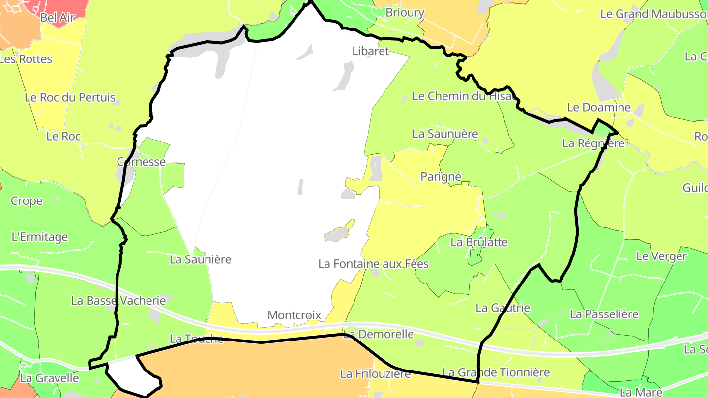 Carte des prix de l'immobilier La Brûlatte