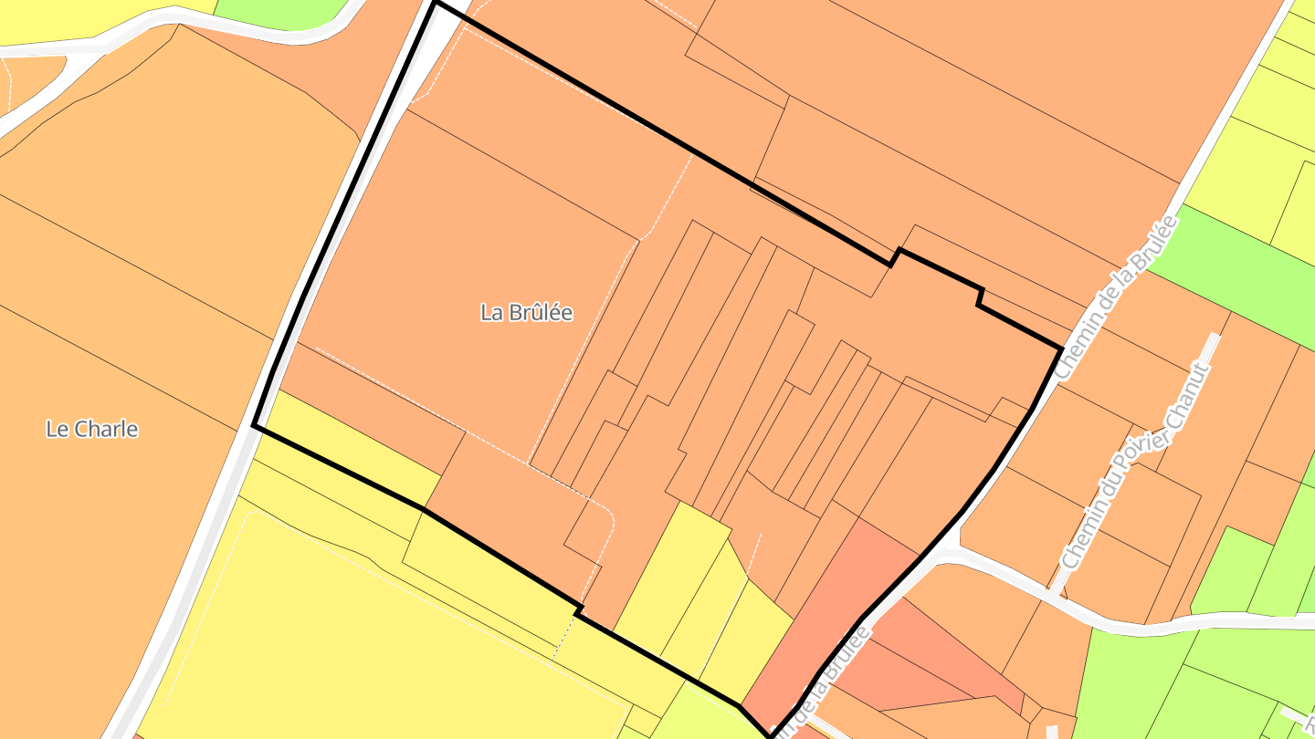 Carte des prix de l'immobilier La Brûlée