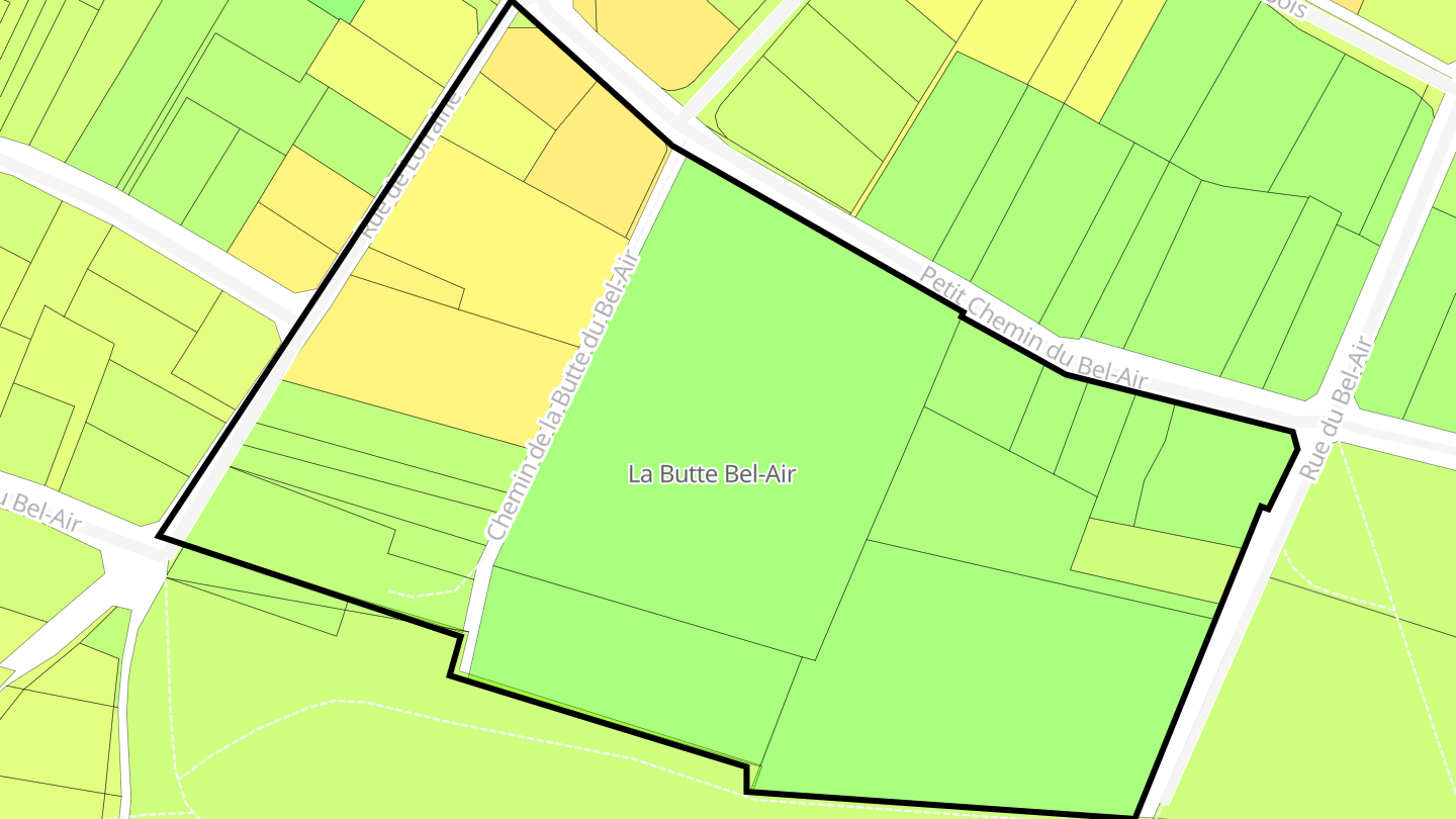 Carte des prix de l'immobilier La Butte Bel-Air