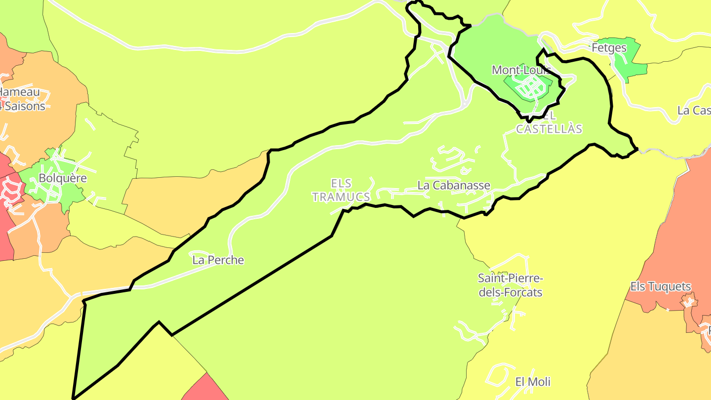 Carte des prix de l'immobilier La Cabanasse