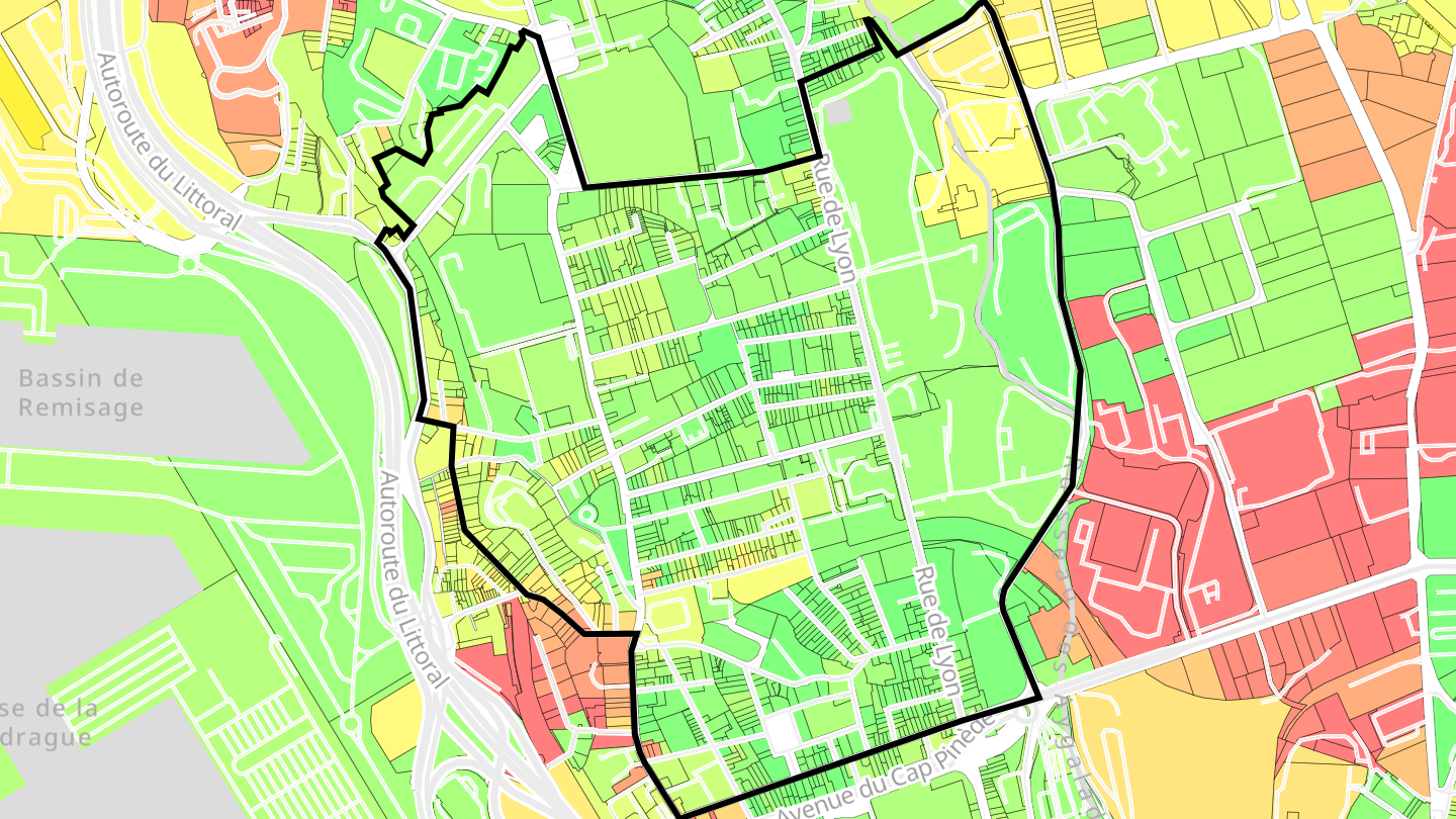 Carte des prix de l'immobilier La Cabucelle