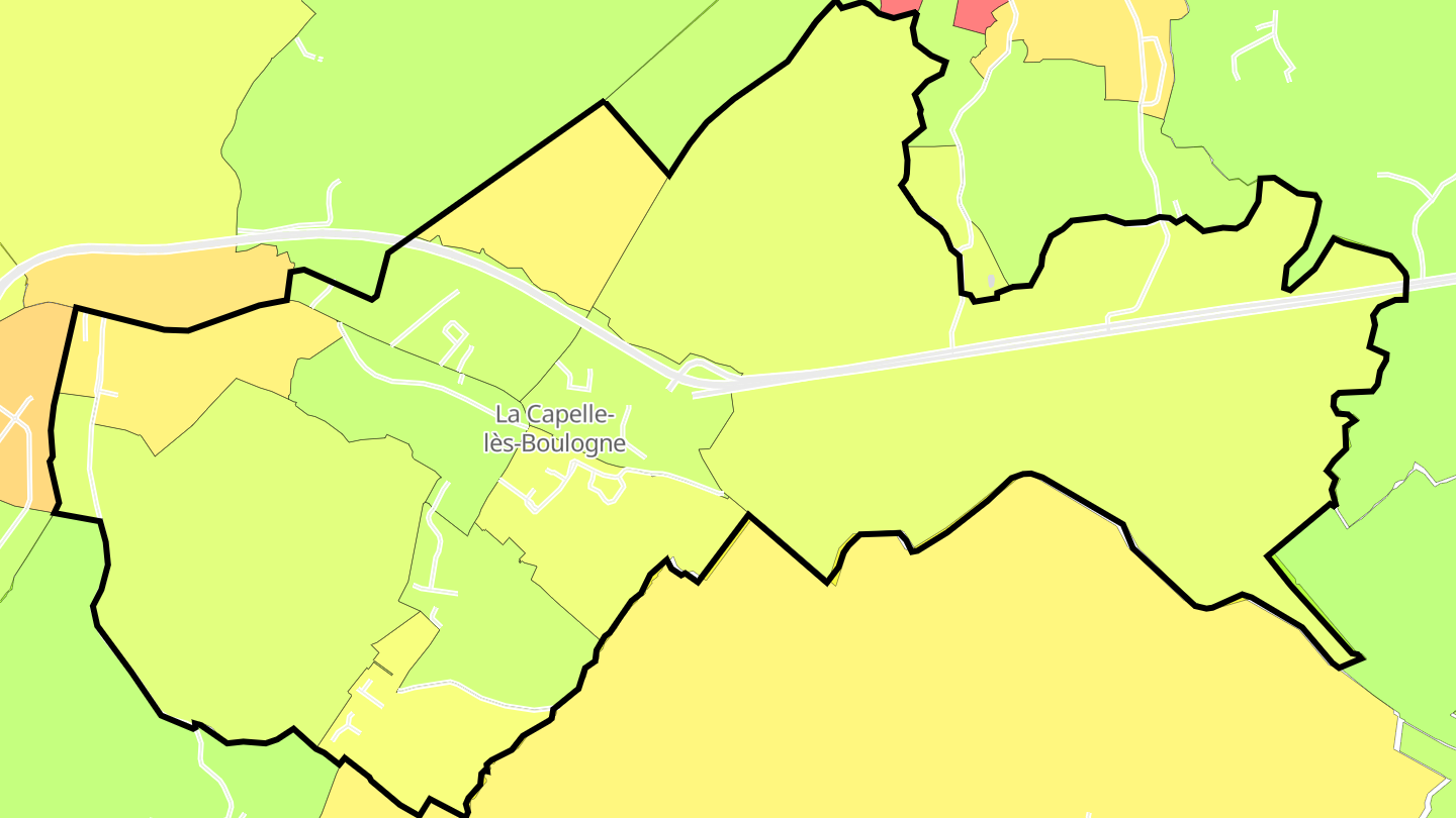 Carte des prix de l'immobilier La Capelle-lès-Boulogne
