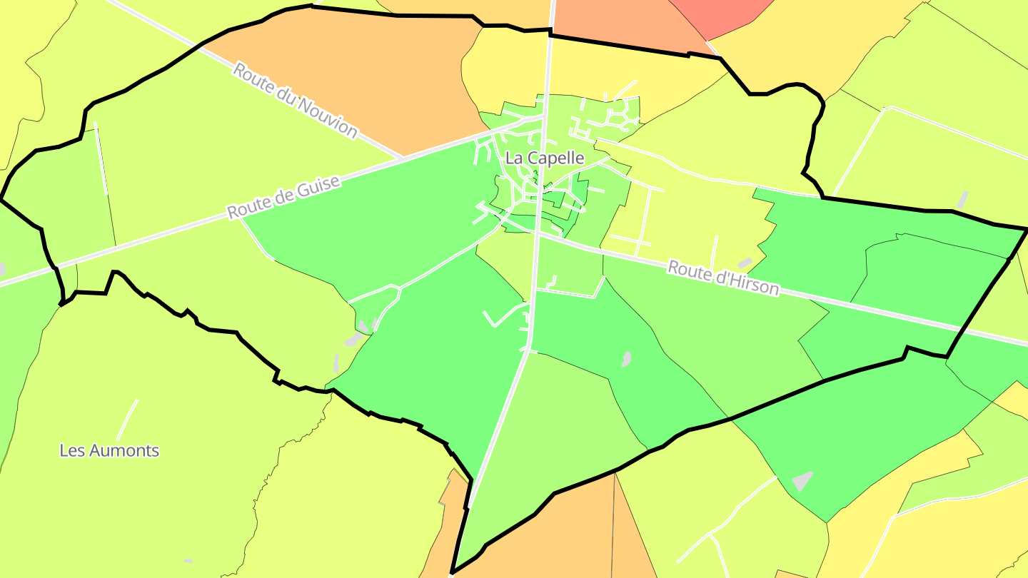Carte des prix de l'immobilier La Capelle