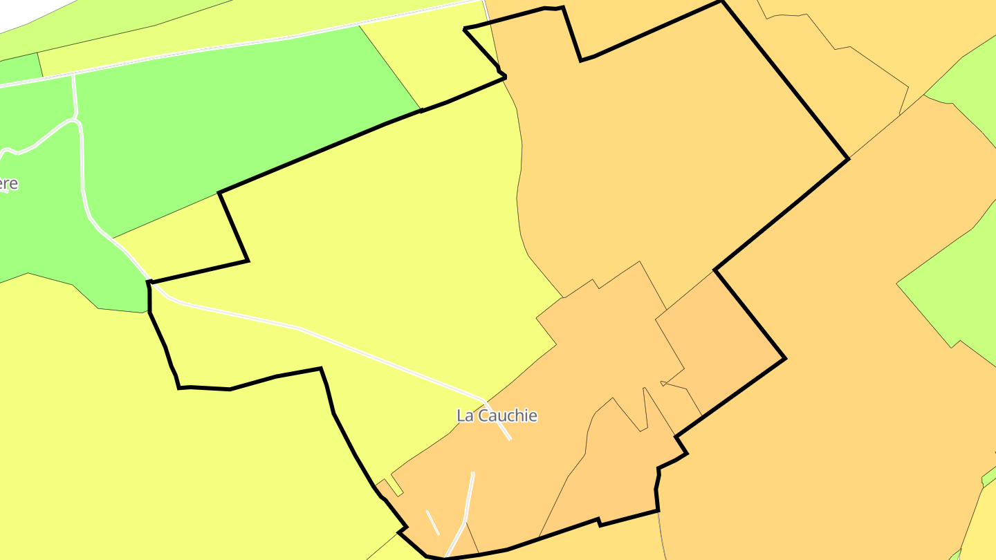 Carte des prix de l'immobilier La Cauchie
