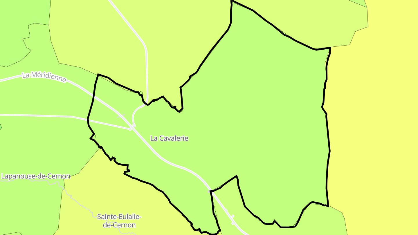 Carte des prix de l'immobilier La Cavalerie