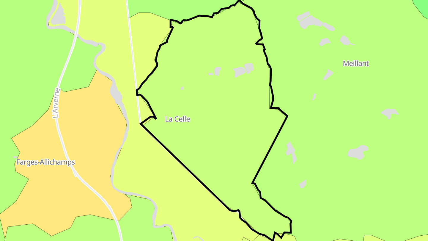 Carte des prix de l'immobilier La Celle