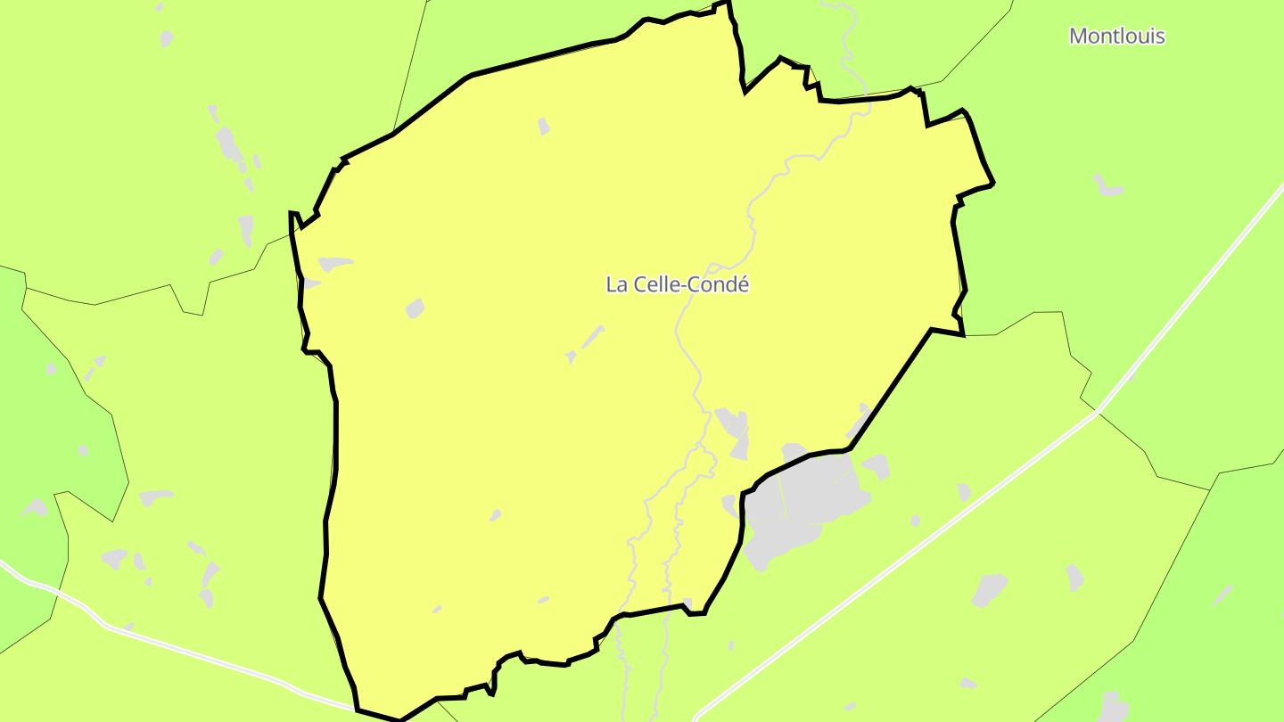 Carte des prix de l'immobilier La Celle-Condé