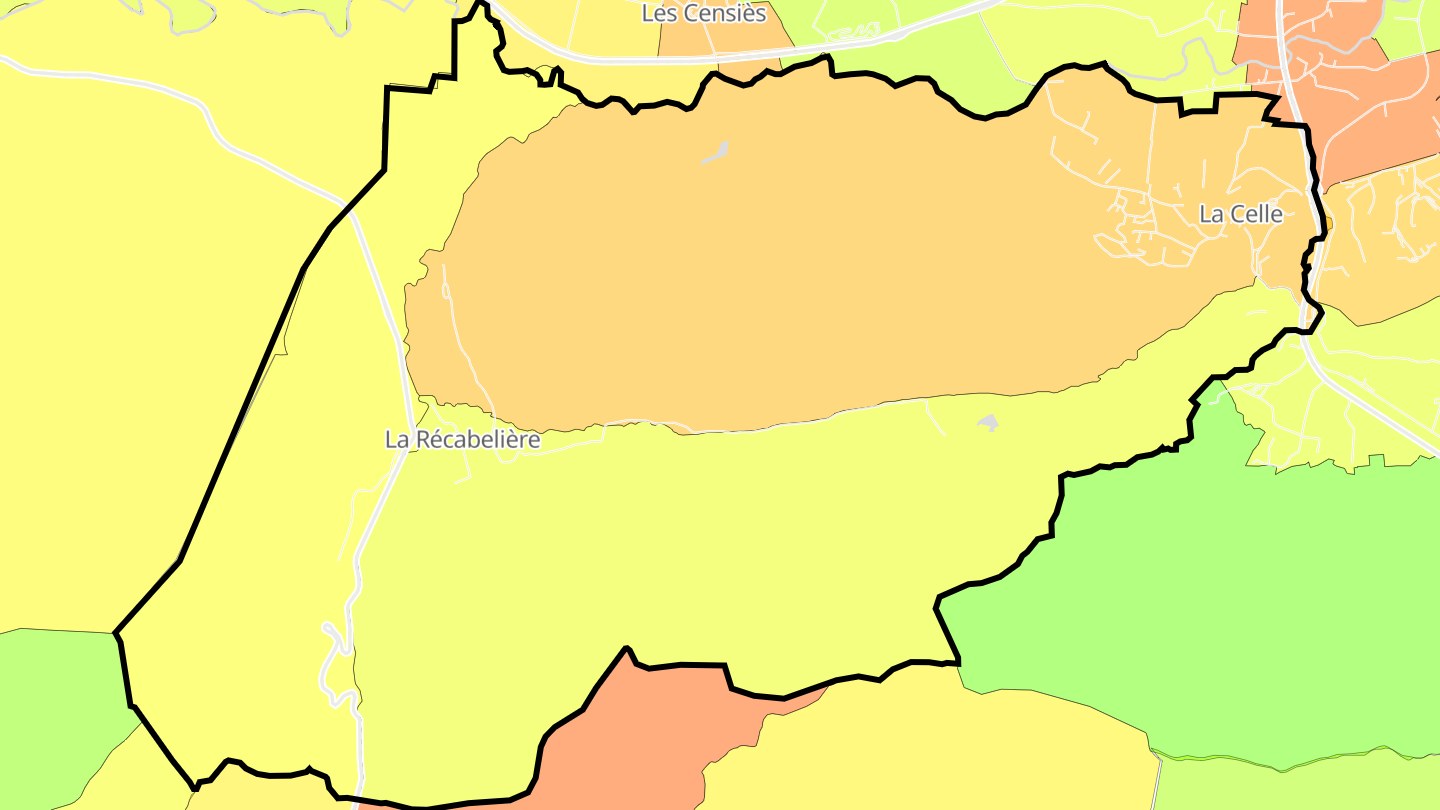 Carte des prix de l'immobilier La Celle