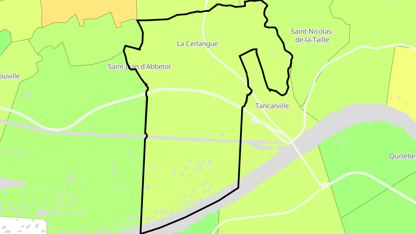 Carte des prix de l'immobilier La Cerlangue