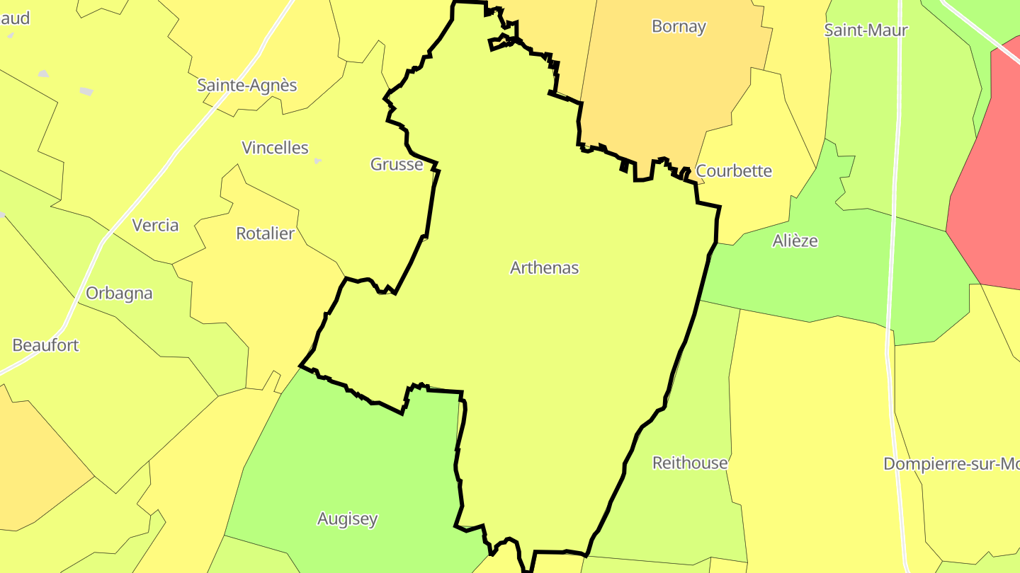 Carte des prix de l'immobilier La Chailleuse