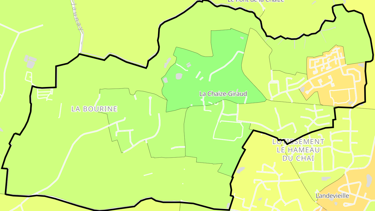 Carte des prix de l'immobilier La Chaize-Giraud
