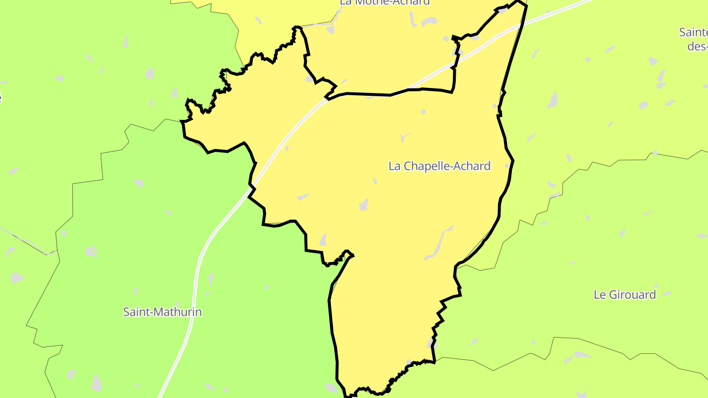 Carte des prix de l'immobilier La Chapelle-Achard