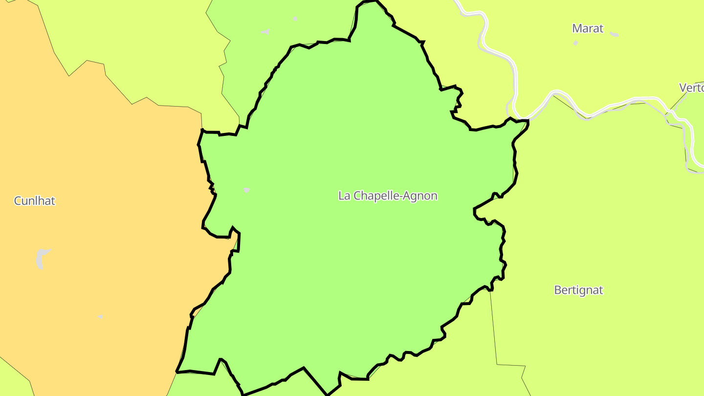 Carte des prix de l'immobilier La Chapelle-Agnon