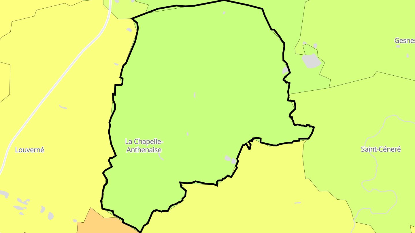 Carte des prix de l'immobilier La Chapelle-Anthenaise