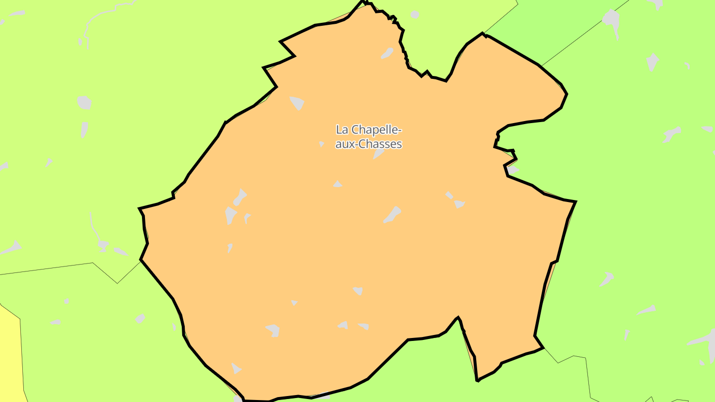 Carte des prix de l'immobilier La Chapelle-aux-Chasses