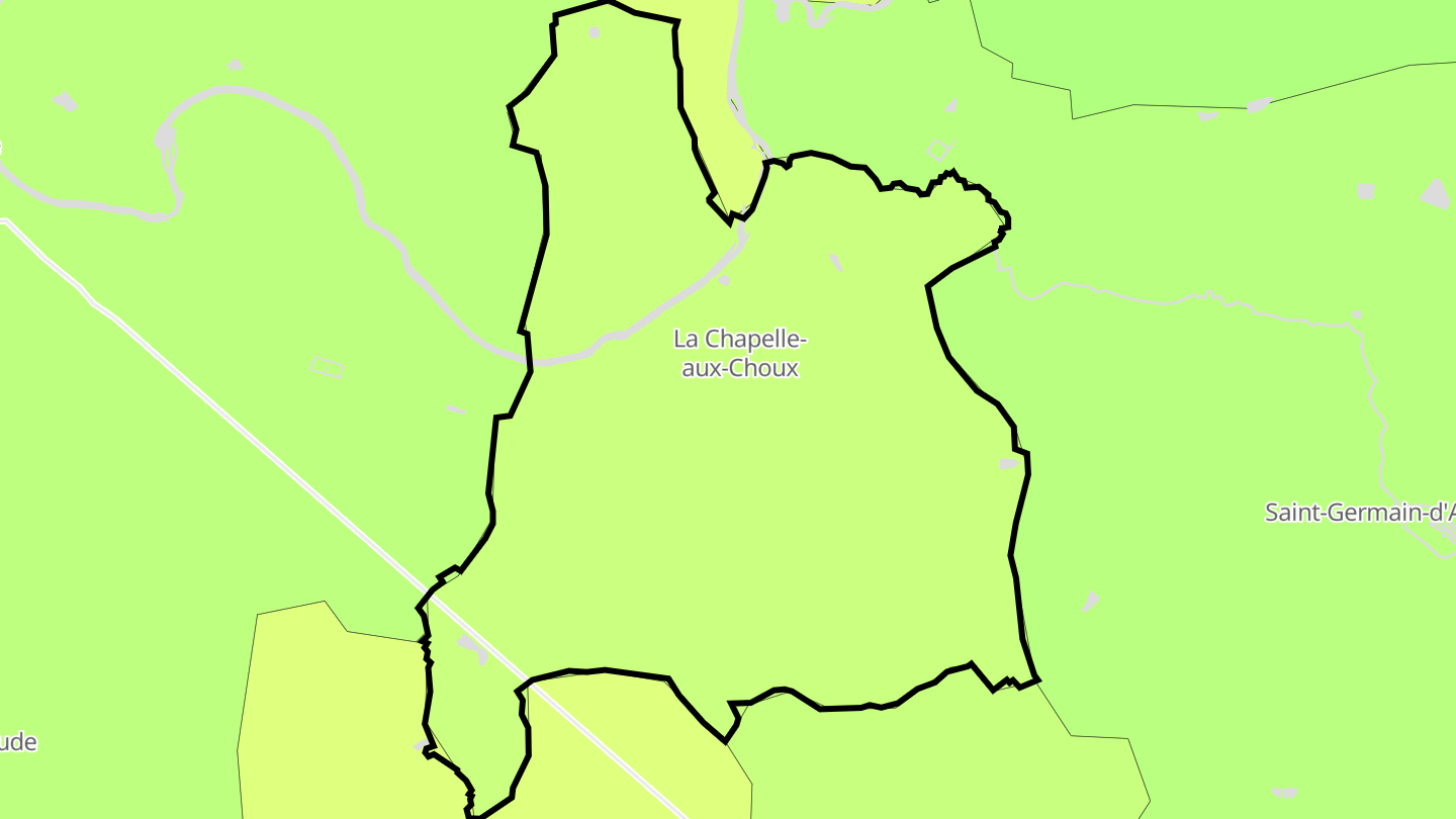 Carte des prix de l'immobilier La Chapelle-aux-Choux