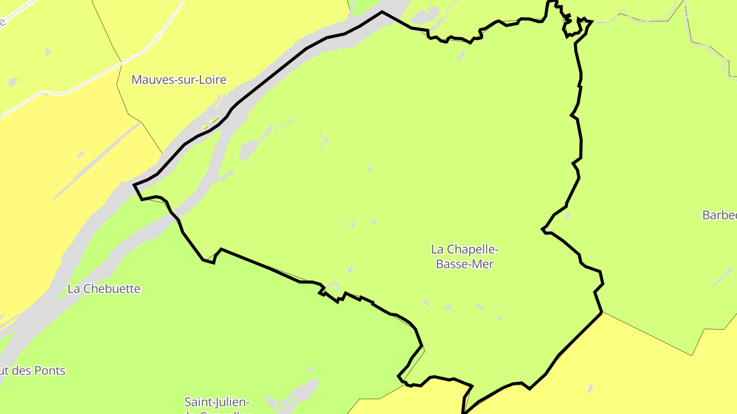 Carte des prix de l'immobilier La Chapelle-Basse-Mer