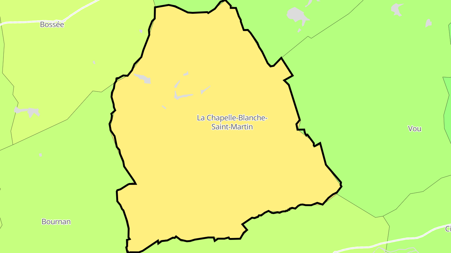 Carte des prix de l'immobilier La Chapelle-Blanche-Saint-Martin