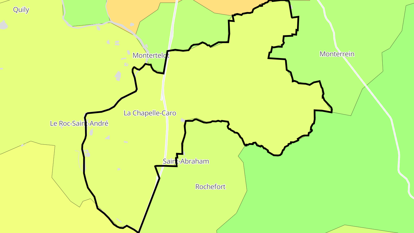 Carte des prix de l'immobilier La Chapelle-Caro