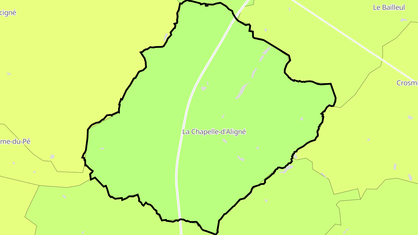 Carte des prix de l'immobilier La Chapelle-d'Aligné