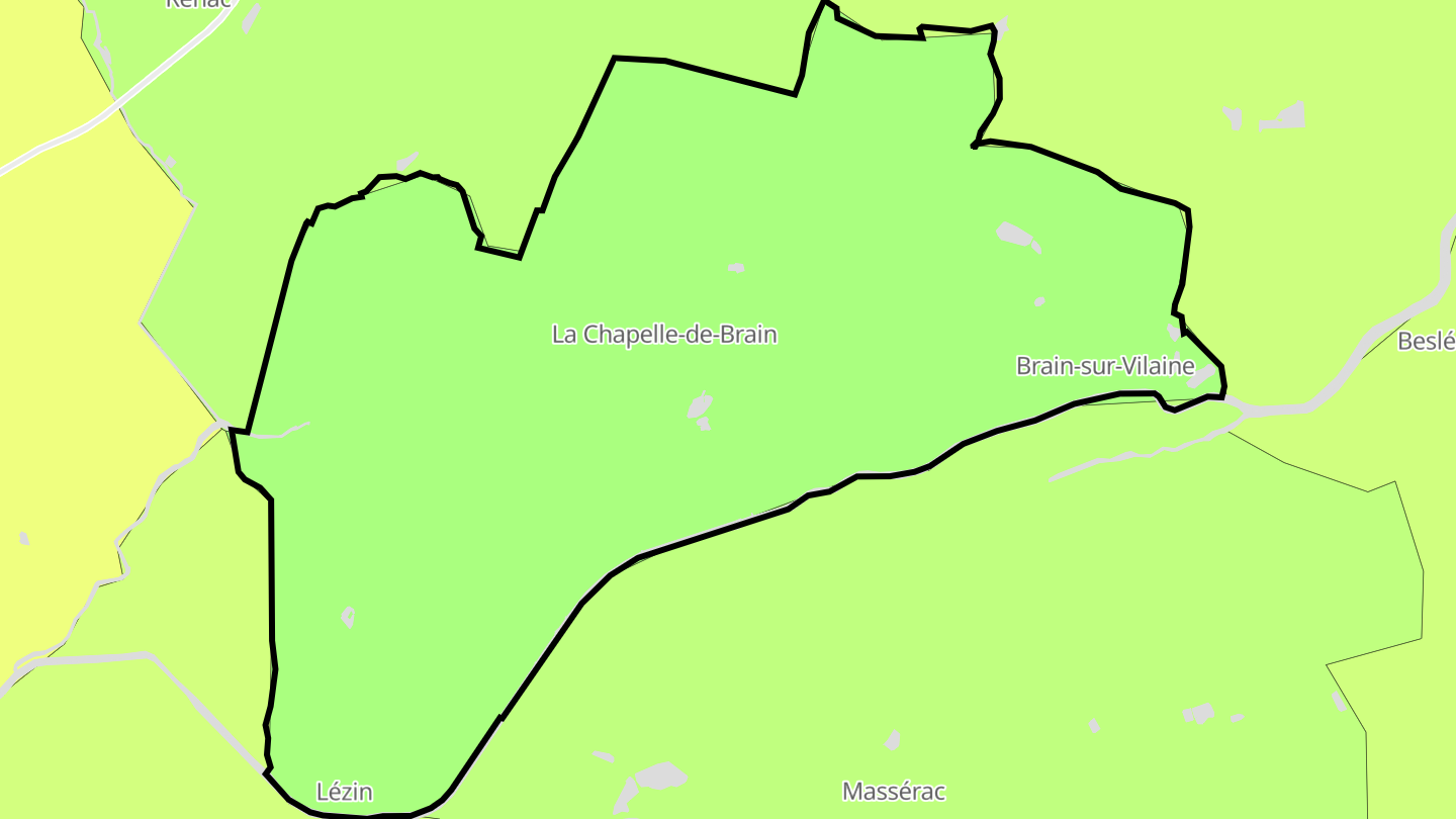Carte des prix de l'immobilier La Chapelle-de-Brain