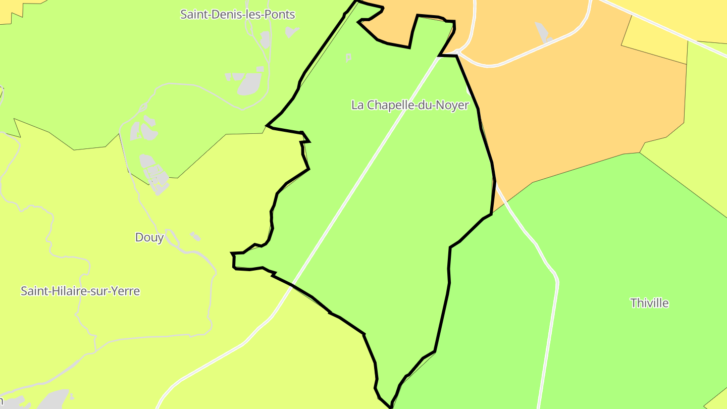 Carte des prix de l'immobilier La Chapelle-du-Noyer