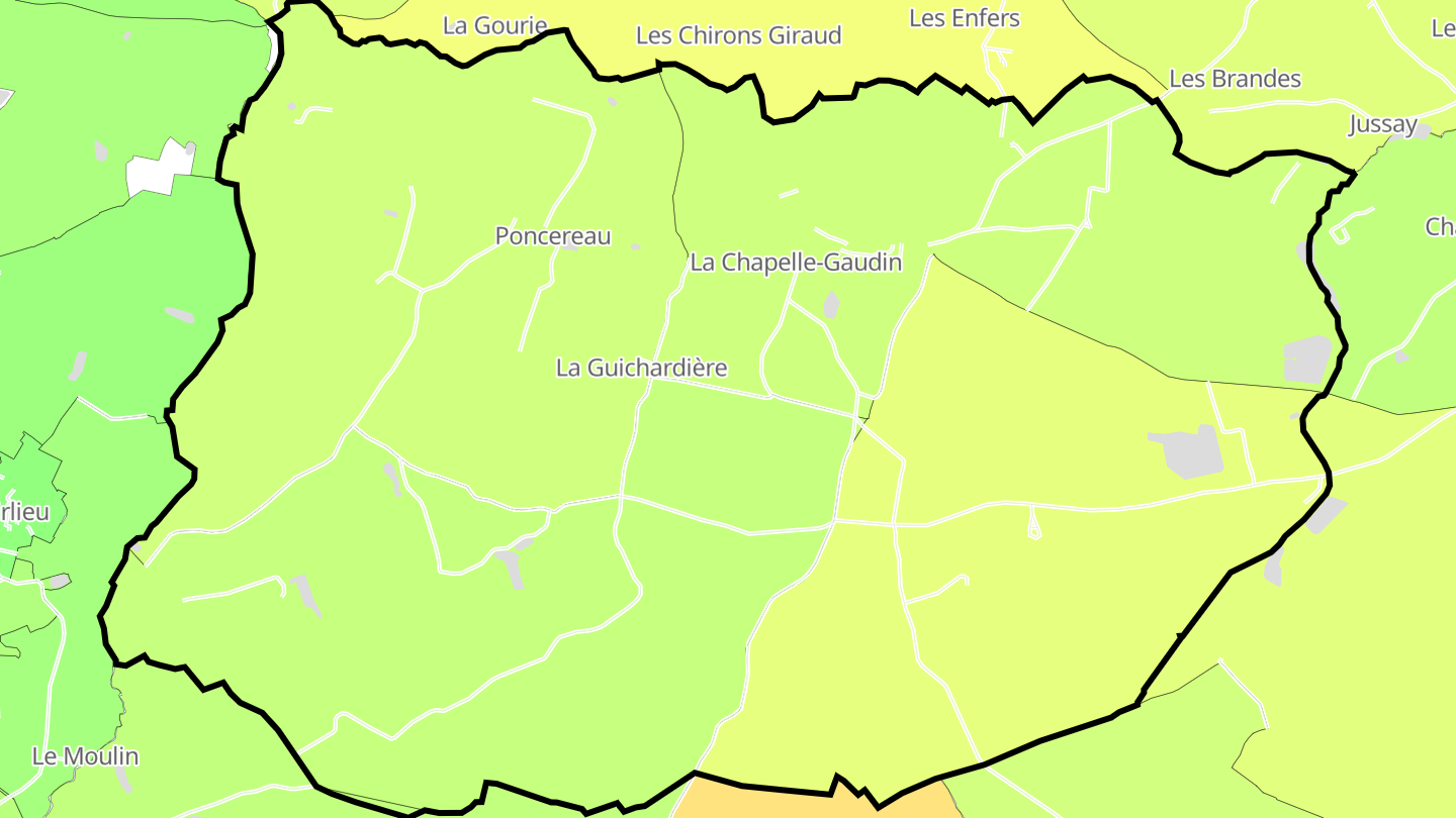Carte des prix de l'immobilier La Chapelle-Gaudin