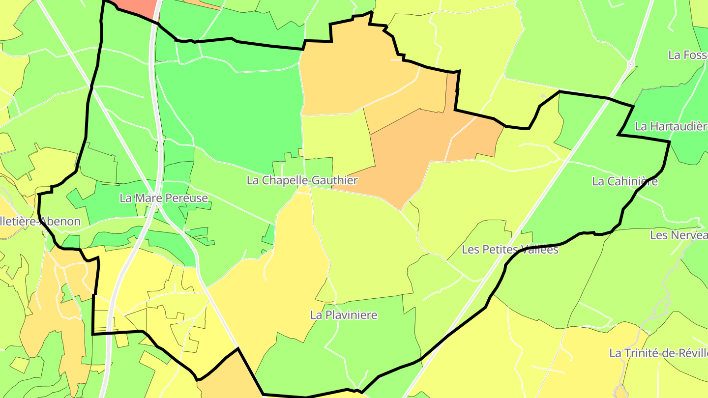 Carte des prix de l'immobilier La Chapelle-Gauthier