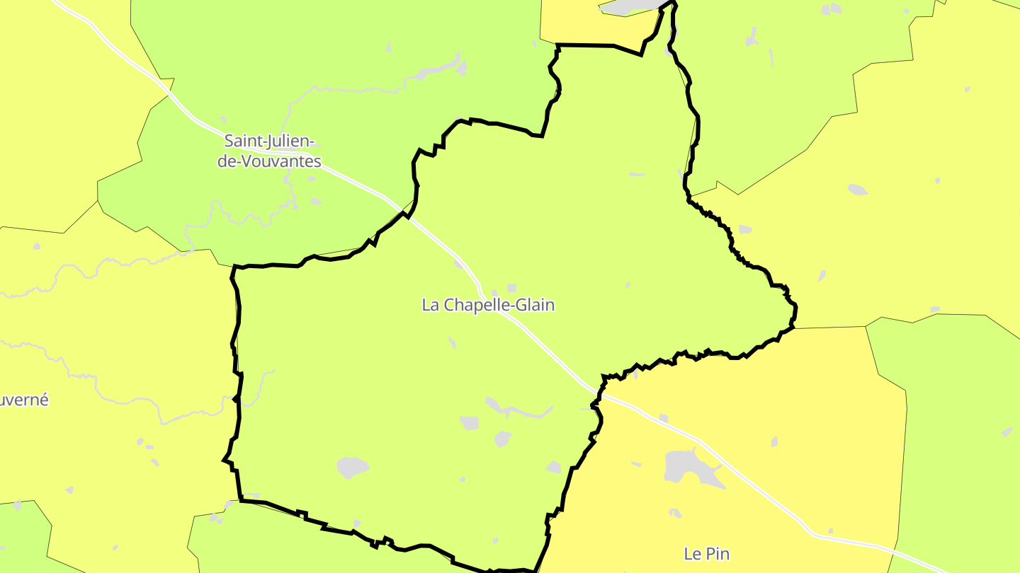 Carte des prix de l'immobilier La Chapelle-Glain
