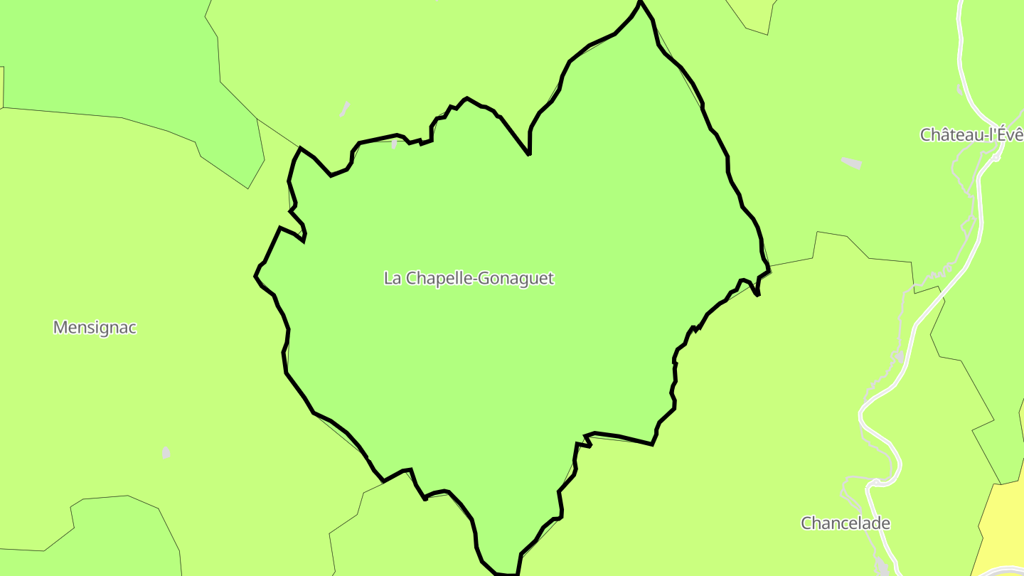 Carte des prix de l'immobilier La Chapelle-Gonaguet