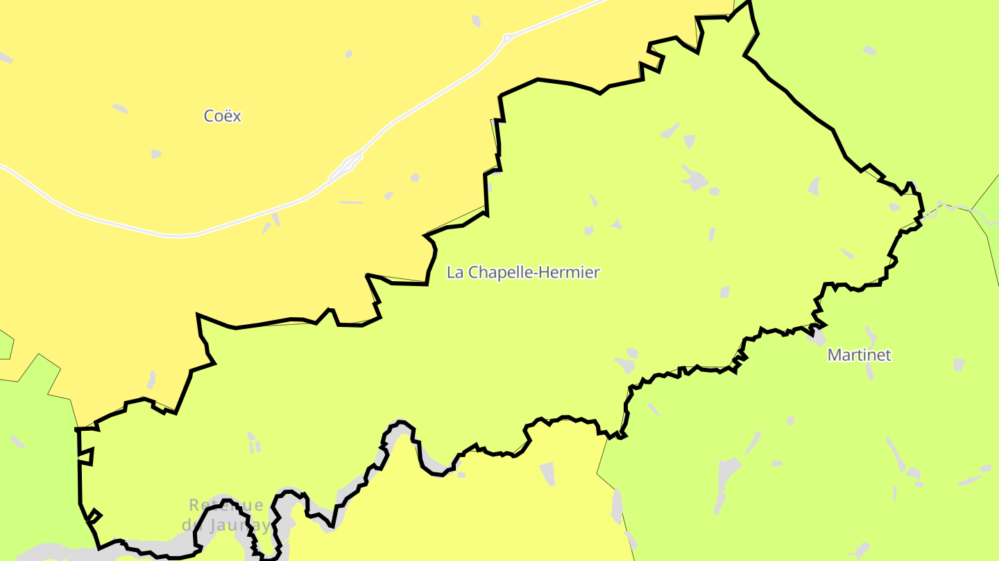 Carte des prix de l'immobilier La Chapelle-Hermier