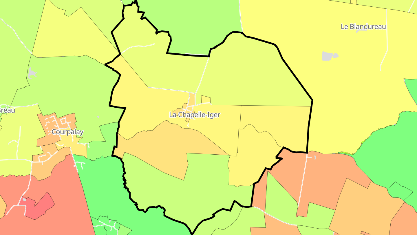 Carte des prix de l'immobilier La Chapelle-Iger