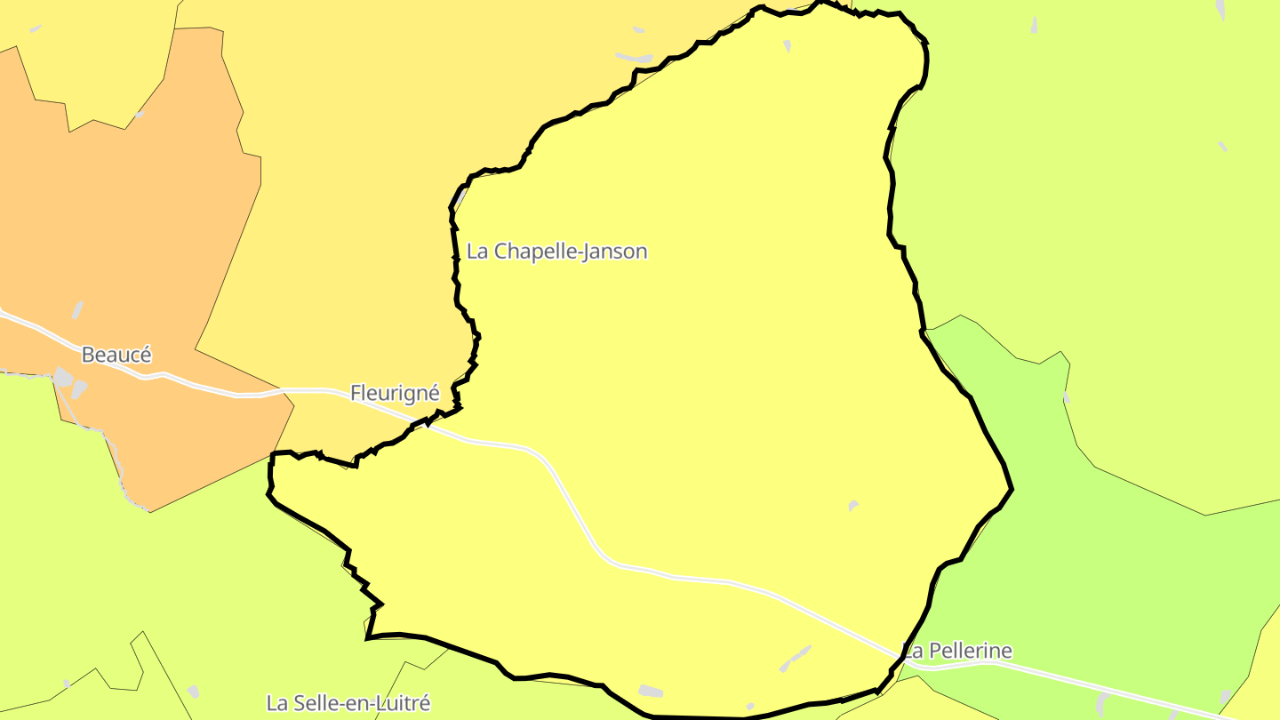 Carte des prix de l'immobilier La Chapelle-Janson