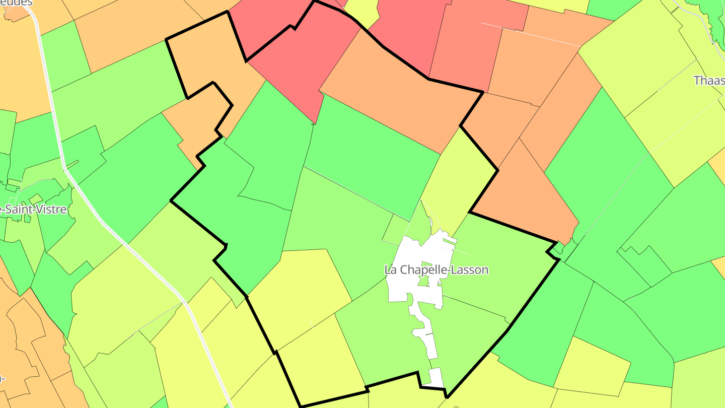 Carte des prix de l'immobilier La Chapelle-Lasson