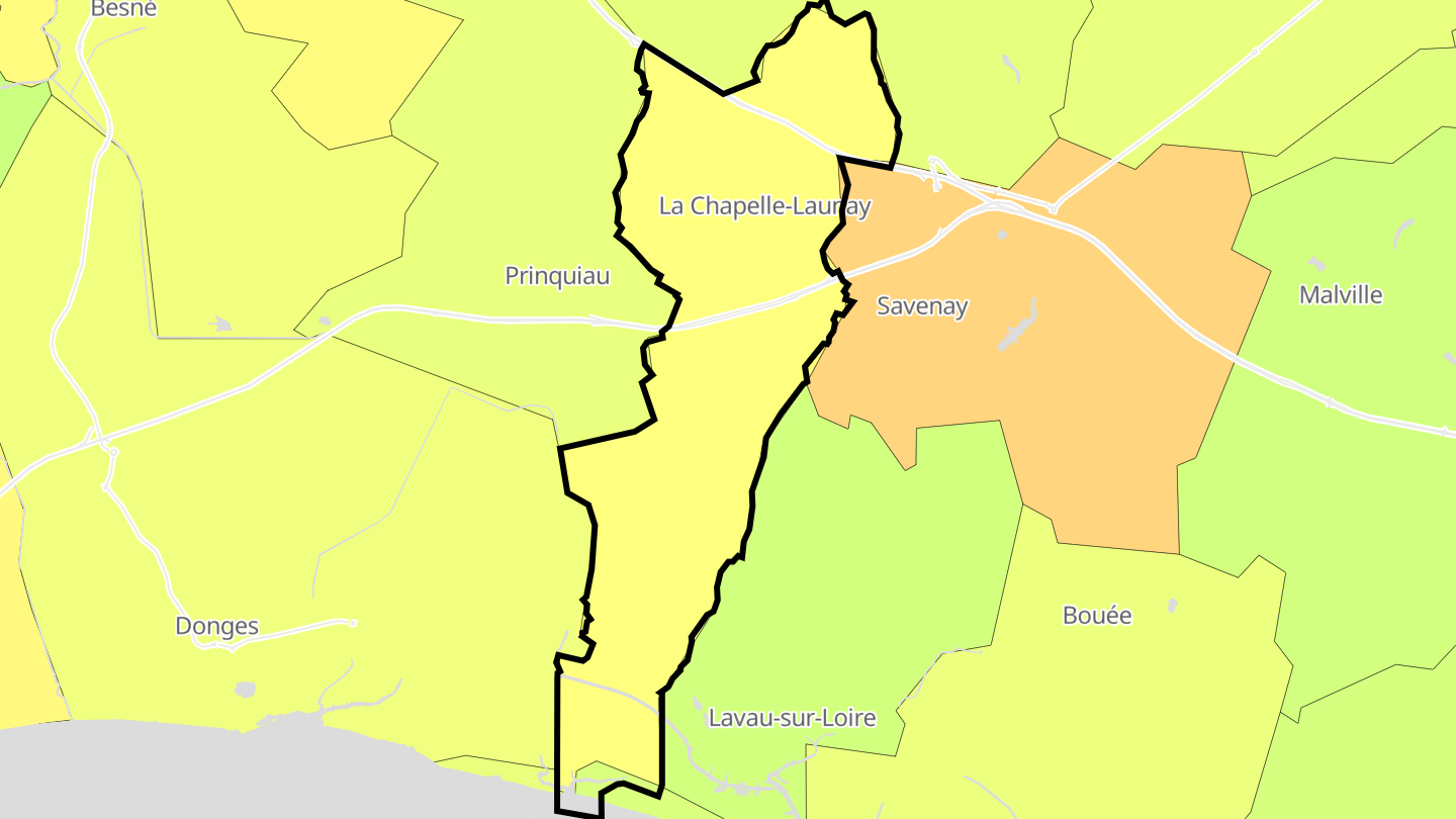 Carte des prix de l'immobilier La Chapelle-Launay