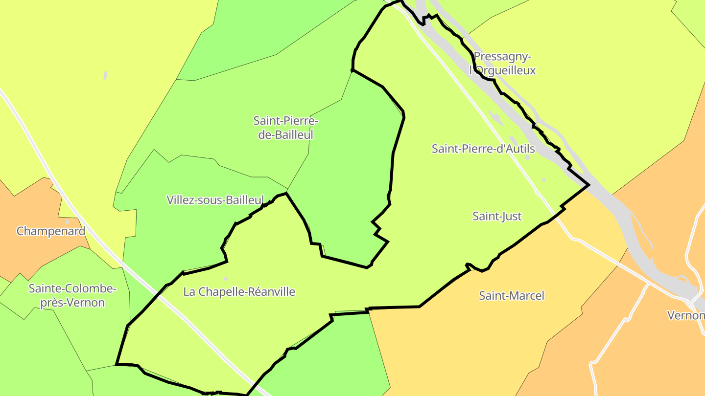 Carte des prix de l'immobilier La Chapelle-Longueville