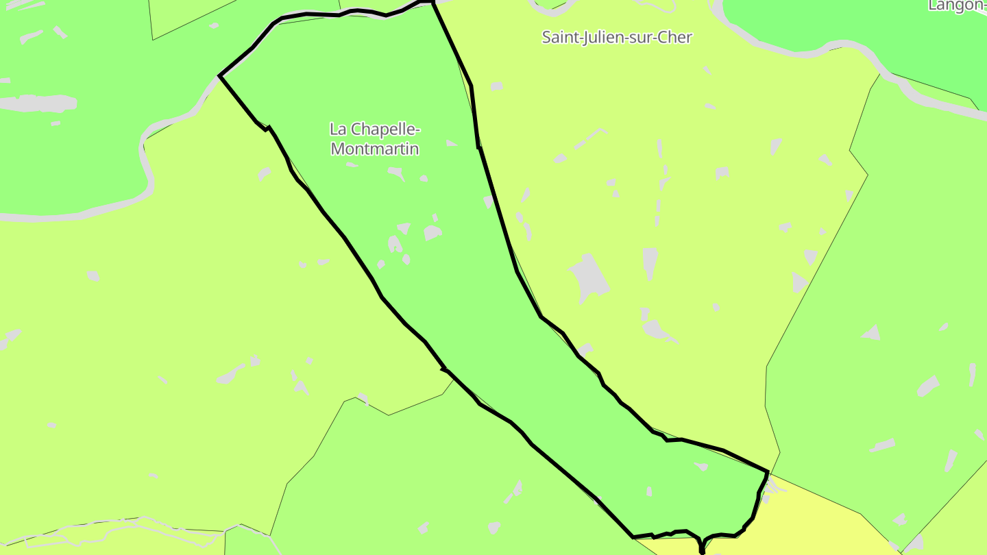 Carte des prix de l'immobilier La Chapelle-Montmartin