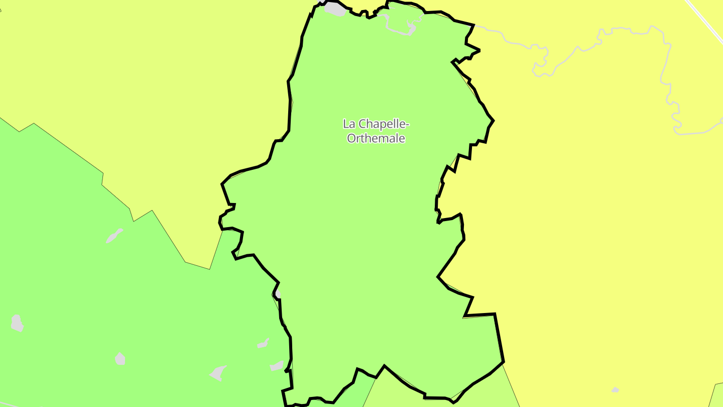 Carte des prix de l'immobilier La Chapelle-Orthemale