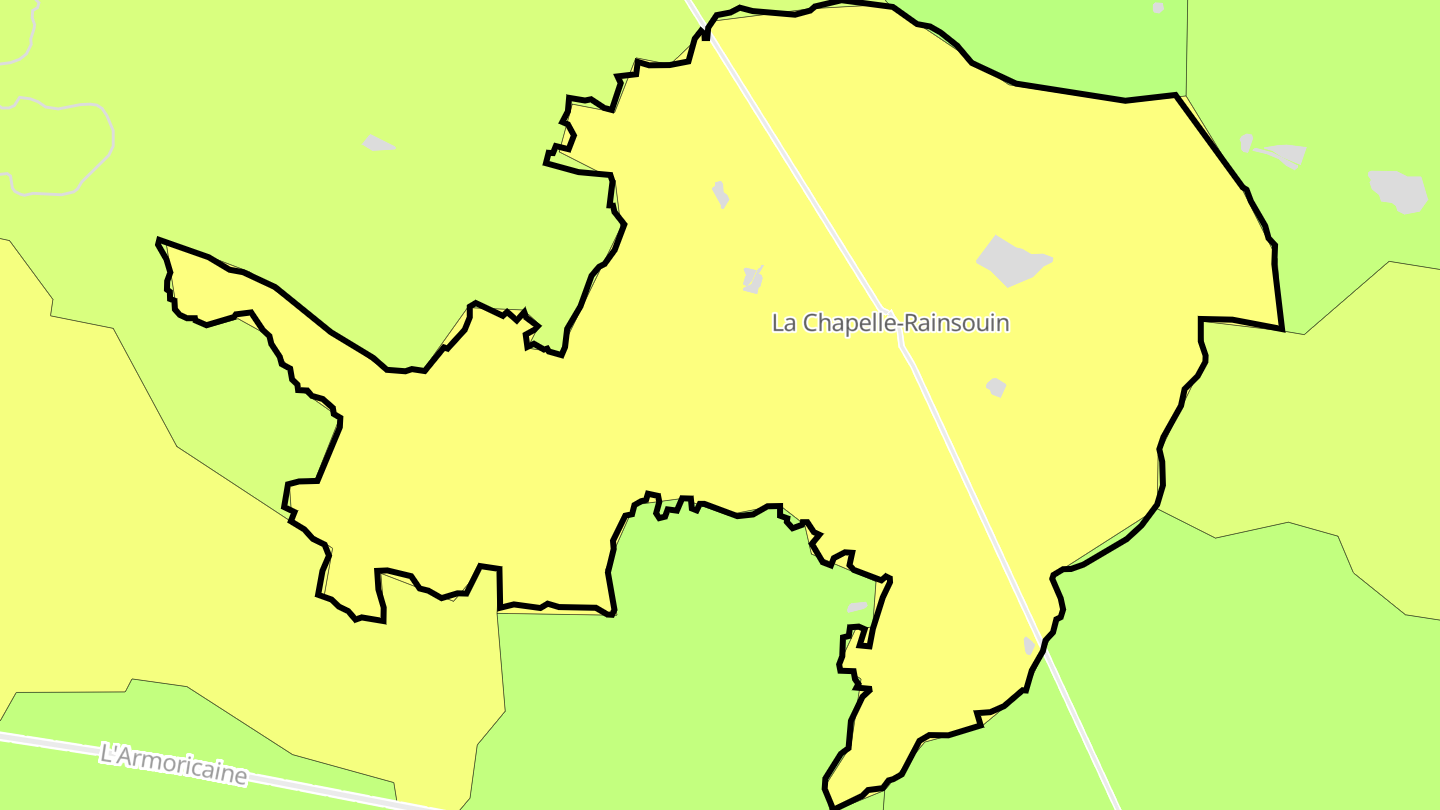 Carte des prix de l'immobilier La Chapelle-Rainsouin