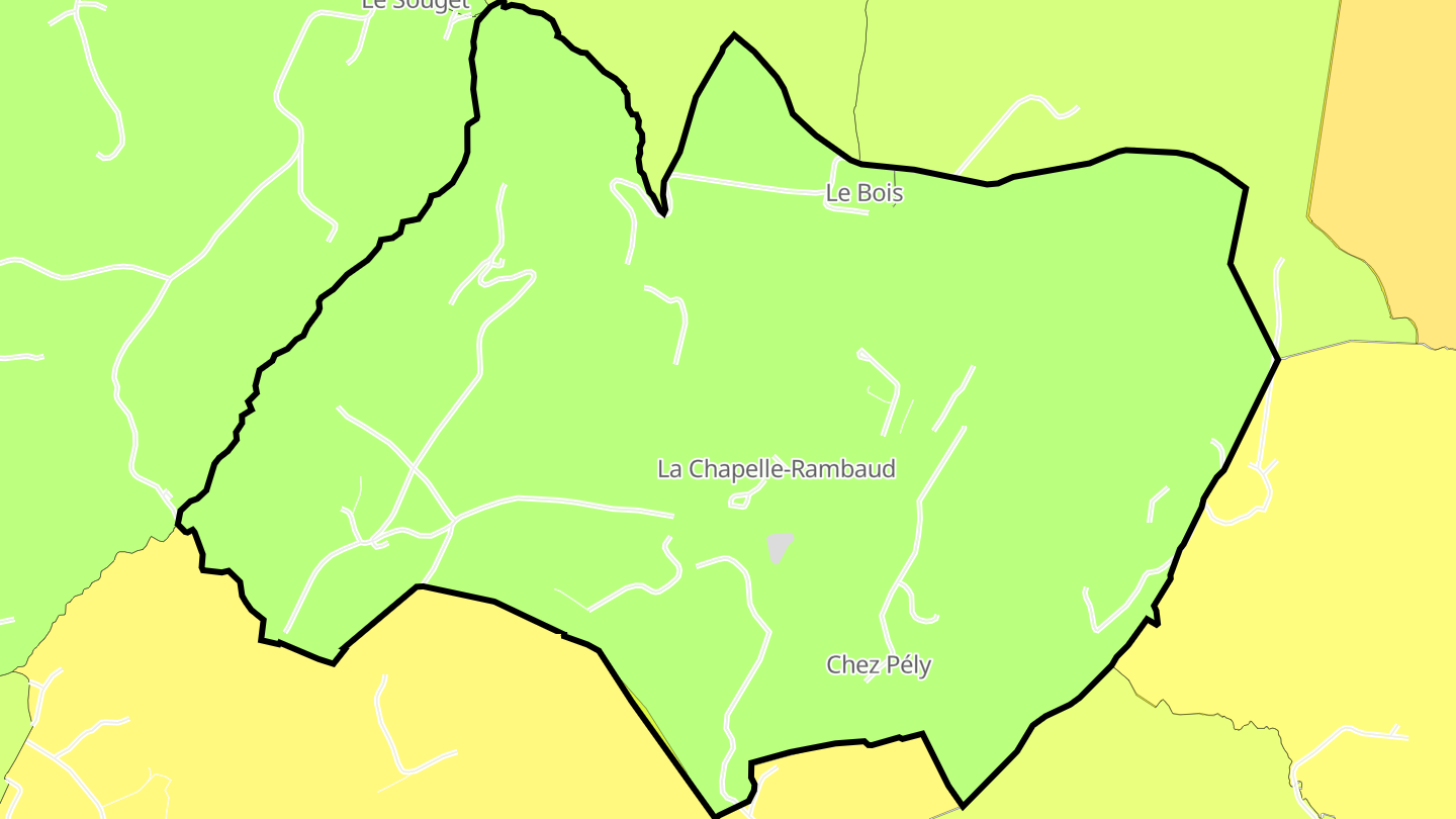 Carte des prix de l'immobilier La Chapelle-Rambaud