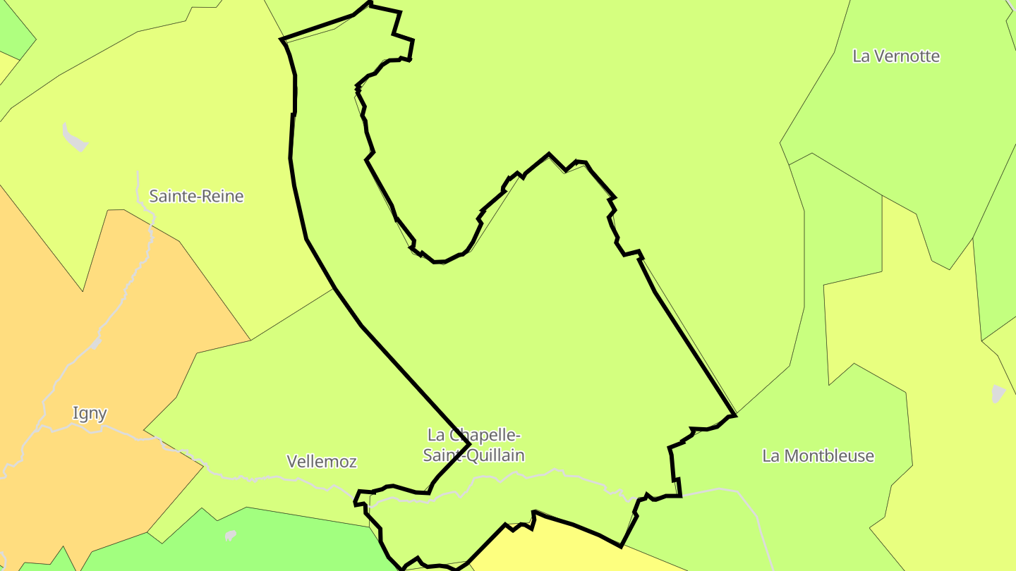 Carte des prix de l'immobilier La Chapelle-Saint-Quillain