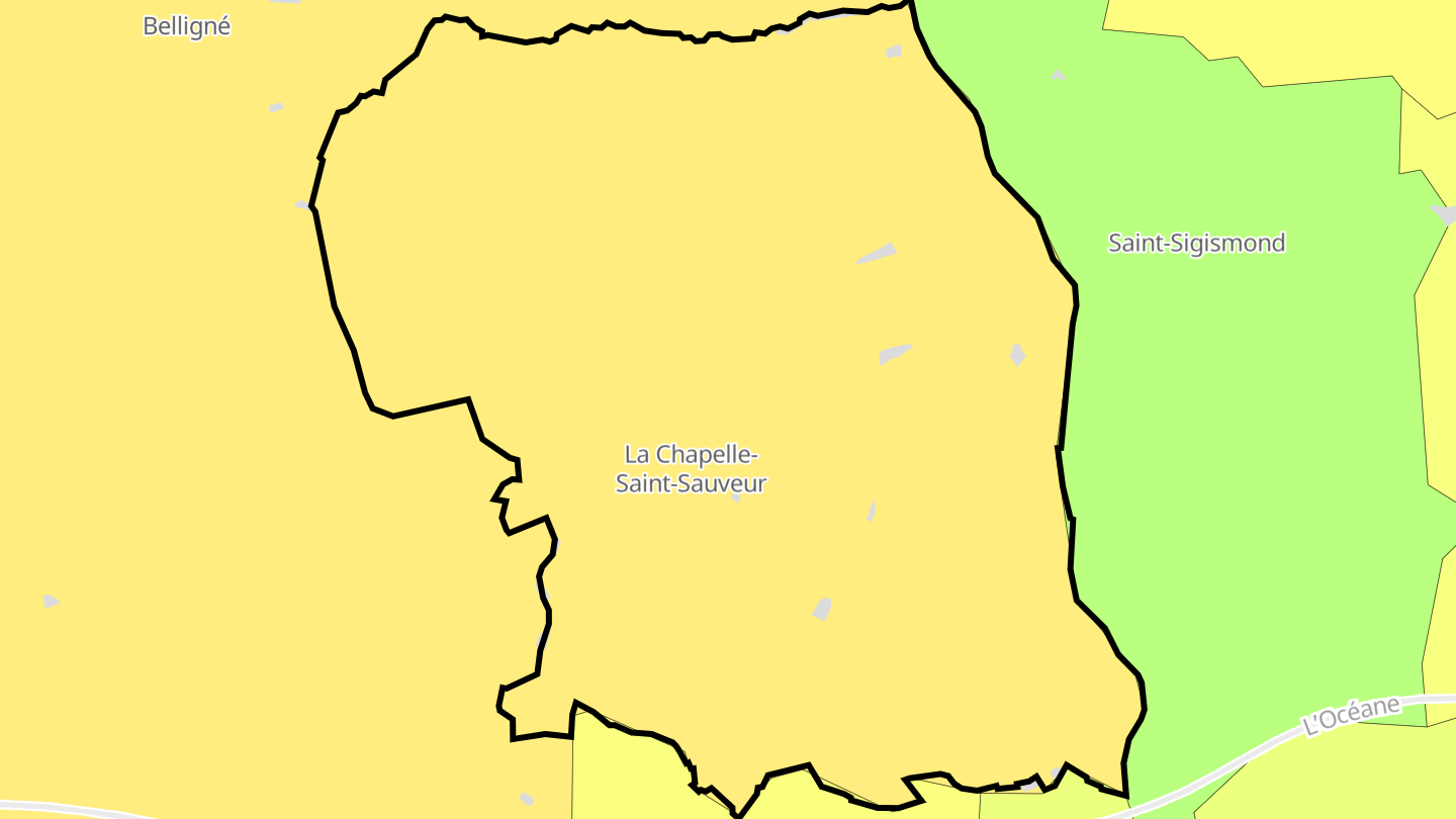Carte des prix de l'immobilier La Chapelle-Saint-Sauveur
