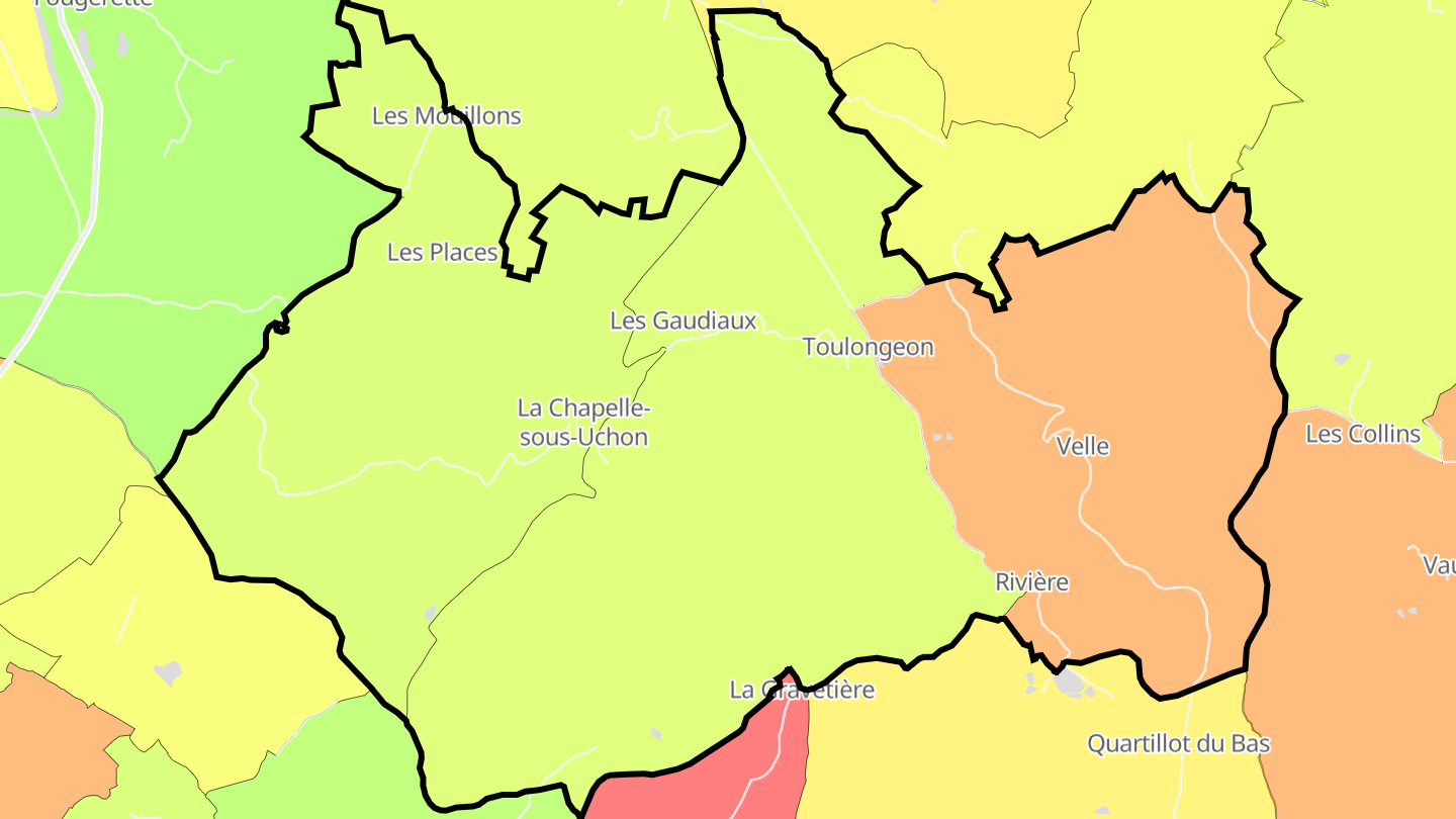 Carte des prix de l'immobilier La Chapelle-sous-Uchon