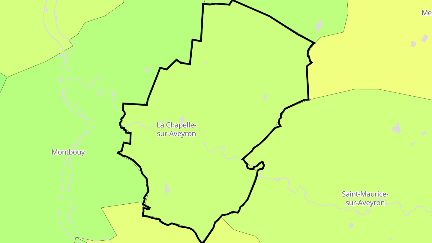 Carte des prix de l'immobilier La Chapelle-sur-Aveyron
